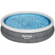 BESTWAY Fast Set Piscine hors sol ronde effet rotin, 366 x 76 cm 57443