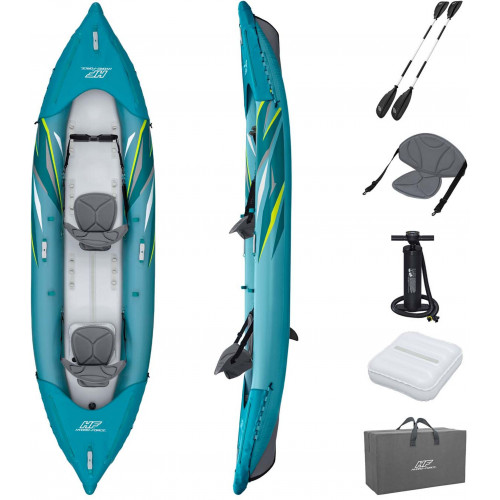 BESTWAY Hydro-Force Waypoint Elite X2 Kit kayak gonflable 2 places, 382 x 96 x 33 cm 65167