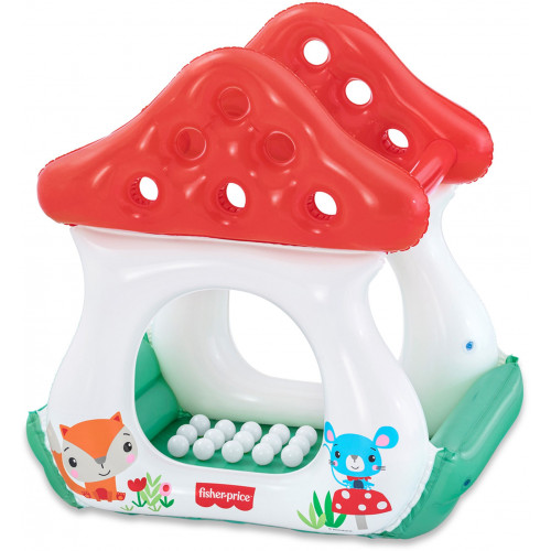 BESTWAY Fisher-Price Merry Mushroom Piscine a balles 107 x 97 x 110 cm 93570