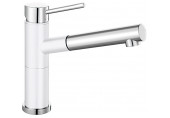 BLANCO Alta-S Compact Silgranit Robinetterie d’évier, blanc/chrome 515327