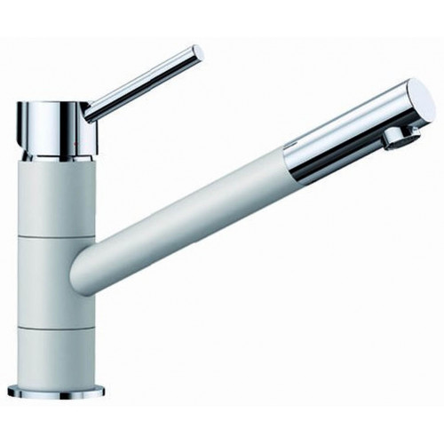 BLANCO Kano HD SILGRANIT Robinetterie d’évier, blanc/chrome 525030