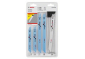 BOSCH Pack de 6 lames de scie sabre Bois et Métal 2607010906