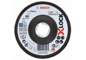 BOSCH Plateaux a lamelles X-LOCK, 125 mm, G 60, X571, Best for Metal 2608619202