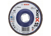 BOSCH Plateaux a lamelles X-LOCK, 115 mm, G 40, X571, Best for Metal 2608619205