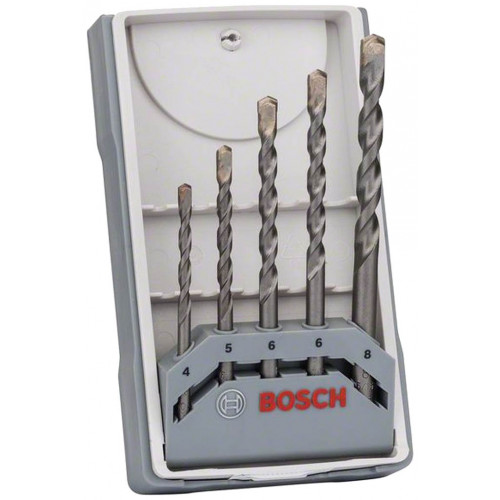 BOSCH Coffret de 5 forets a béton CYL-3, 4 - 8 mm 2607017080