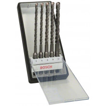 BOSCH Coffret de 5 forets pour perforateur SDS plus-5 Robust Line, 6 - 10 mm 2607019928