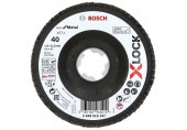 BOSCH Plateaux a lamelles X-LOCK, 115 mm, G 40, X571, Best for Metal 2608619197