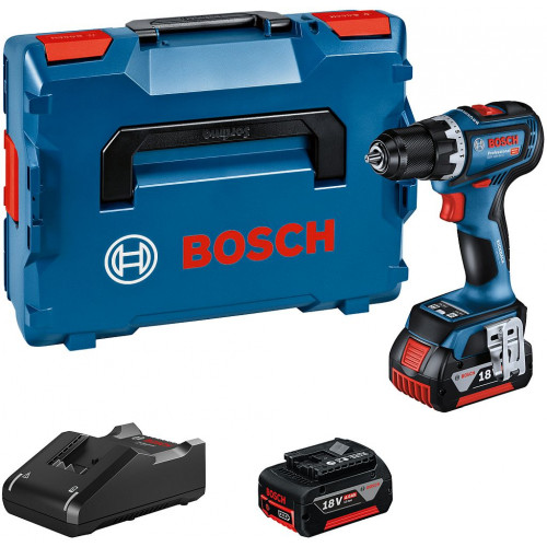 BOSCH GSR 18V-90 C PROFESSIONAL Perceuses-visseuses, 2x GBA 4,0Ah, L-BOXX 06019K6003