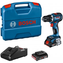 BOSCH GSR 18V-90 C PROFESSIONAL Perceuse-visseus, L-Case, GAL 18V-4, 2×2,0Ah 06019K6020