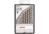 BOSCH Coffret de 10 forets a métaux Robust Line HSS-G, 135°, 1 - 10 mm 2607010535