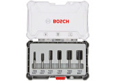 BOSCH Kit de 6 fraises a rainurer droit a emmanchement de 8 mm 2607017466