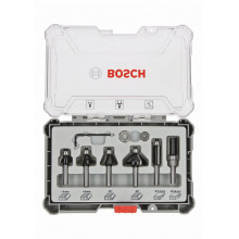 BOSCH Kit de 6 fraises a araser et de bordage a queue de 6 mm 2607017468