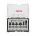 BOSCH Kit de 6 fraises a araser et de bordage a queue de 6 mm 2607017468