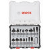 BOSCH Kit de 15 fraises mixtes a queue de 6 mm 2607017471