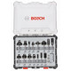 BOSCH Kit de 15 fraises mixtes a queue de 8 mm 2607017472