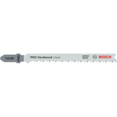 BOSCH Lame de scie sauteuse PRO Hardwood clean T101BF, 100 mm, 5 pieces 2608634234