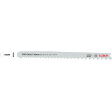 BOSCH Lame de scie sauteuse PRO Multi Material thick and thin T345XF, 132 mm, 100 pieces