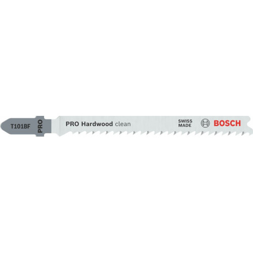 BOSCH Lame de scie sauteuse PRO Hardwood clean T101BF, 100 mm, 25 pieces 2608634988