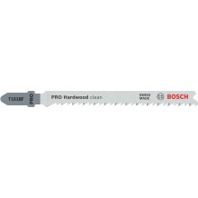 BOSCH Lame de scie sauteuse PRO Hardwood clean T101BF, 100 mm, 3 pieces 2608636226