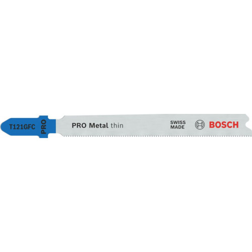 BOSCH Lame de scie sauteuse PRO Metal thin T121GFC 92 mm, 5 pieces 2608655104