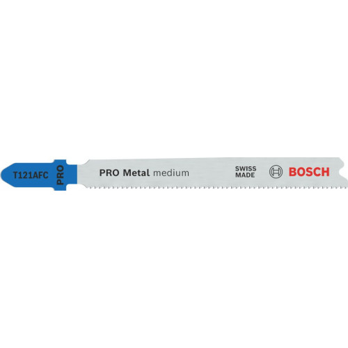 BOSCH Lame de scie sauteuse PRO Metal medium T121AFC 92 mm, 5 pieces 2608655106