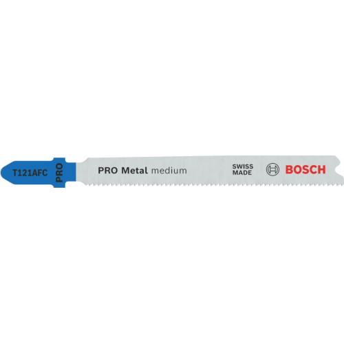 BOSCH Lame de scie sauteuse PRO Metal medium T121AFC 92 mm, 100 pieces 2608655108