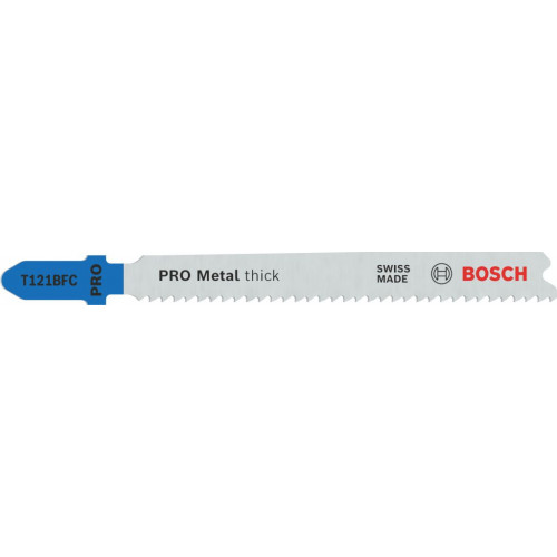 BOSCH Lame de scie sauteuse PRO Metal thick T121BFC 92 mm, 25 pieces 2608655111