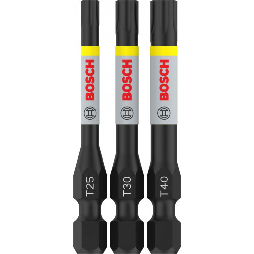 BOSCH Embouts PRO T Impact, T25, T30, T40, 55 mm, 3 pieces 2608521U55