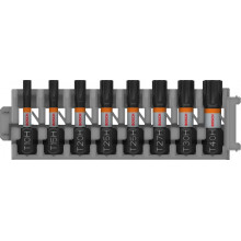 BOSCH Embouts PRO TH Impact T10H, T15H, T20H, T25H (x2), T27H, T30H, T40H, 25 mm, 8 pieces