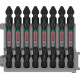 BOSCH Embout double tete PRO Impact avec insert Pick and Click, PZ2, 65 mm, 8 pieces