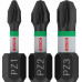 BOSCH Embouts PRO PZ Impact, PZ1 x 25, PZ2 x 25, PZ3 x 25 mm, 3 pieces 2608522471