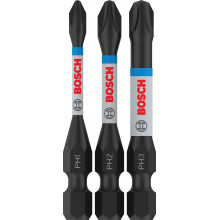 BOSCH Embout PRO PH Impact, PH1 x 55, PH2 x 55, PH3 x 55 mm, 3 pieces 2608522491