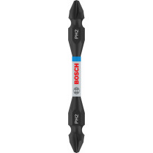 BOSCH Embout double tete PRO Impact avec insert Pick and Click, PH2, 65 mm 2608522526