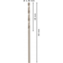 BOSCH Foret hélicoidal PRO Metal HSS-G Standard, 1,4 x 18 x 40 mm 2608585470