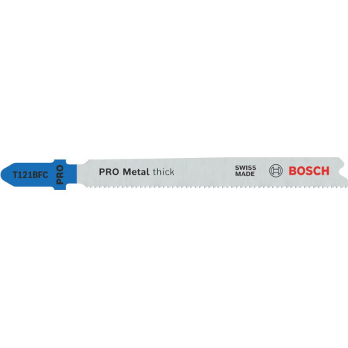 BOSCH Lame de scie sauteuse PRO Metal thick T121BFC 92 mm, 100 pieces 2608655112