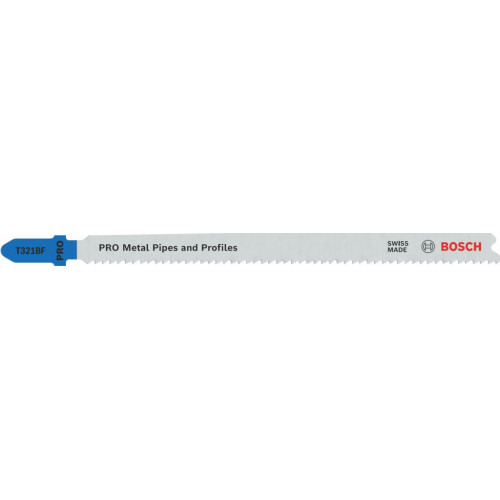 BOSCH Lame de scie sauteuse PRO Metal Pipes and Profiles T321BF, 132 mm, 25 pieces