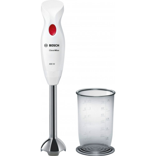 Bosch Mixeur plongeant CleverMixx 400 W Blanc, rouge profond MSM24100