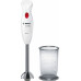 Bosch Mixeur plongeant CleverMixx 400 W Blanc, rouge profond MSM24100