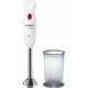 Bosch Mixeur plongeant CleverMixx 400 W Blanc, rouge profond MSM24100