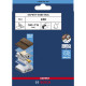 BOSCH Feuille abrasive pour ponçage manuel EXPERT W480 Web 1/4, 115 x 140 mm, G240