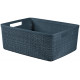 CURVER JUTE M 12L Paniere recyclée 36 x 28 x 15 cm, gris foncé 01905-G44