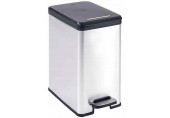 CURVER SLIM BIN 25L Poubelle a pédale 25 x 39,3 x 45,4 cm argenté/noir 02339-582