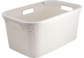 CURVER STYLE 45L Panier a linge 59,2 x 38 x 27 cm, creme 00708-885