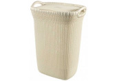 CURVER KNIT 57L Coffre a linge 45 x 61 x 34 cm, creme 03676-X64