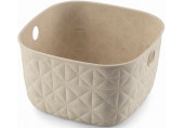 CURVER SOFTEX XS 3L Panier de rangement 19,4 x 19,4 x 11,1 cm, beige 00570-Z67