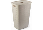 CURVER SOFTEX 56L Coffre a linge 34 x 43,8 x 59,9 cm, beige 00571-Z67