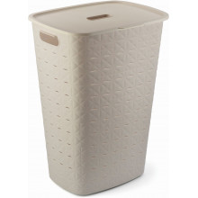 CURVER SOFTEX 56L Coffre a linge 34 x 43,8 x 59,9 cm, beige 00571-Z67