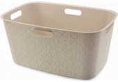 CURVER SOFTEX 45L Panier a linge 39,7 x 59,4 x 27,4 cm, beige 00572-Z67