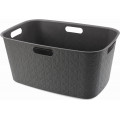 CURVER SOFTEX 45L Panier a linge 39,7 x 59,4 x 27,4 cm, gris foncé 00572-Z68