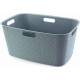 CURVER SOFTEX 45L Panier a linge 39,7 x 59,4 x 27,4 cm, bleu 00572-Z69